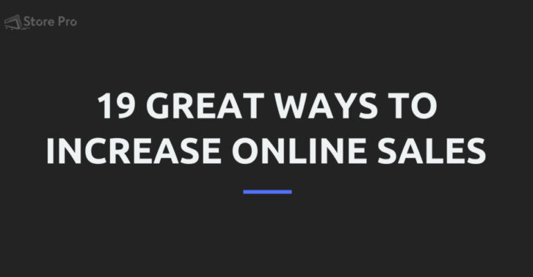 How to increase your online sales