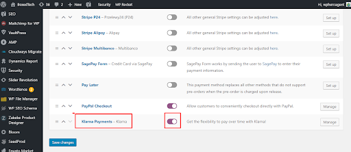 add klarna payments to woocommerce