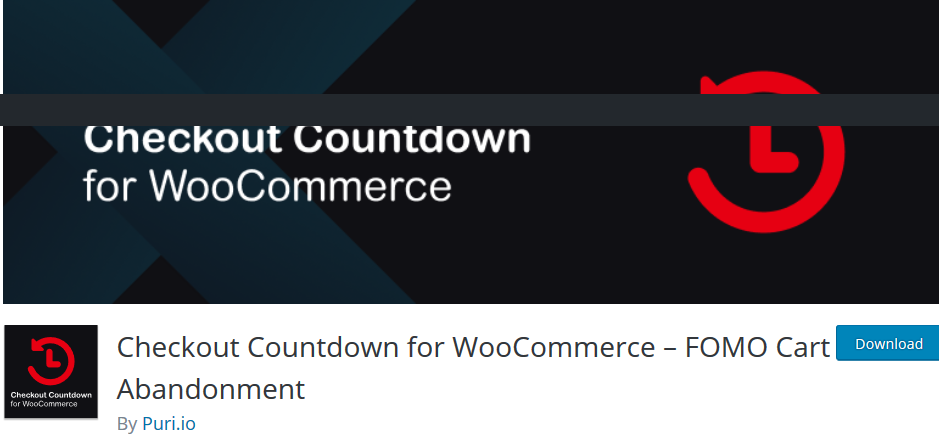 Checkout Countdown - A WooCommerce plugin to recover your cart