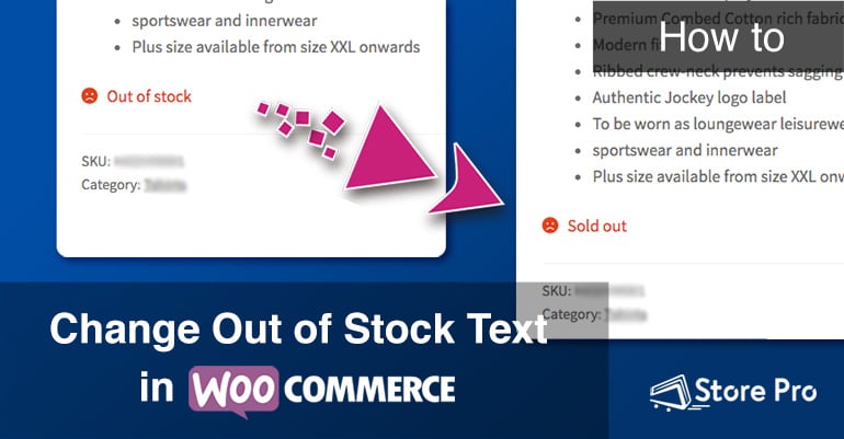 How to Change Out of Stock Text in WooCommerce