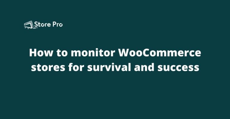 How to monitor WooCommerce stores for survival and success