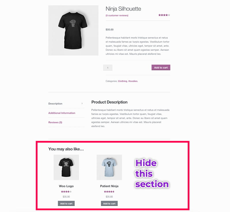 Related products section in WooCommerce stores